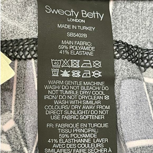 Sweaty Betty Zero Gravity Running Leggings Black Purple Abstract Size XXS NWT - Picture 5 of 10